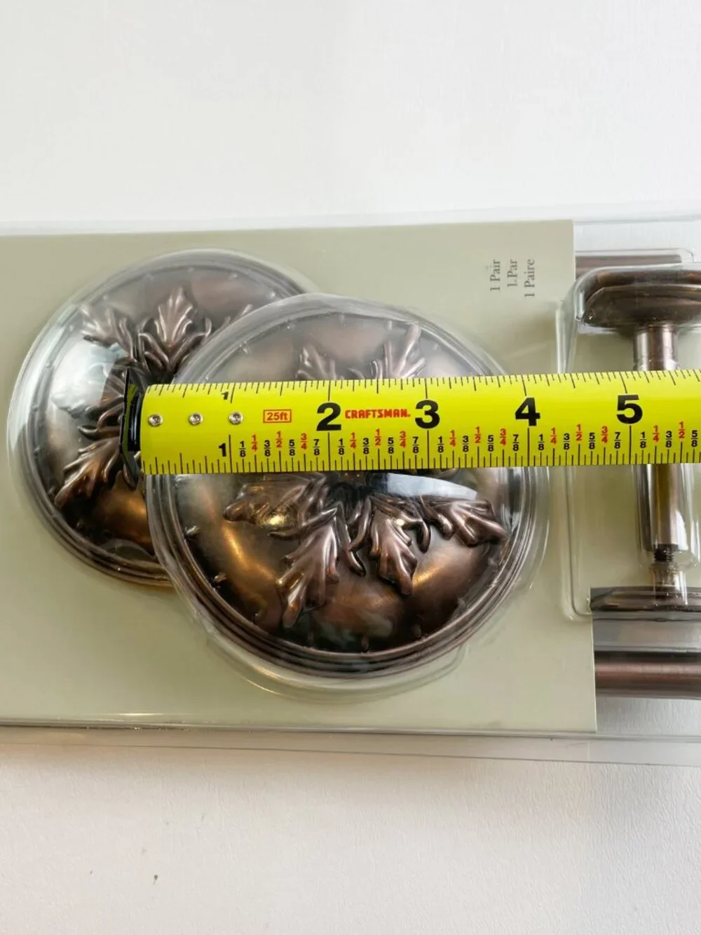 Kirsch Medallion Holdbacks Brushed Copper 2 Pairs K34